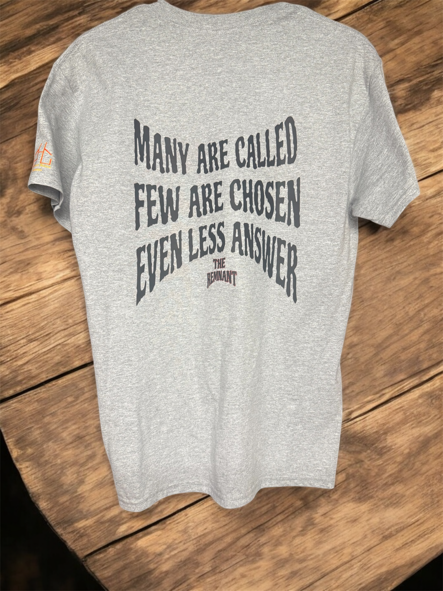 THE REMNANT Mantra T-shirt Grey w/Black Lettering